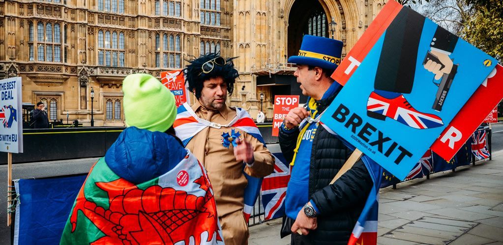 A ‘stop Brexit’ sticker and suffragette colours: it’s really not clear what can get you kicked out of parliament