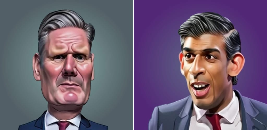 Sunak and Starmer’s first TV debate: a tetchy PMQs where no one dared mention the F-word